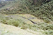 Inca trail, Chaquacha lake, with the highest cloud forest in Peru.